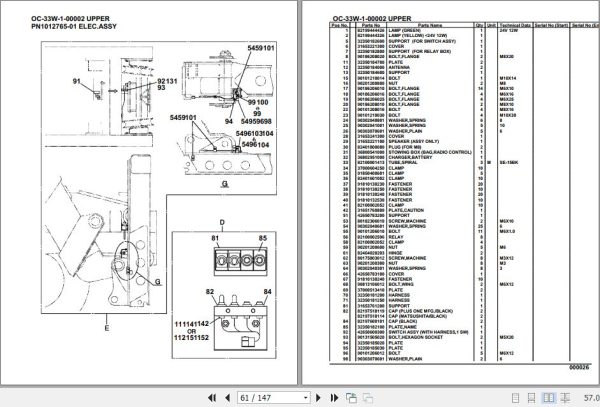 Tadano Hydraulic Wrecker OC 33W 1 00002 Upper Parts Catalog 2