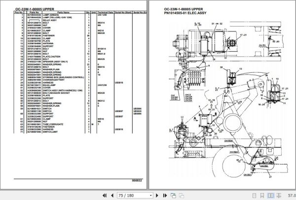 Tadano Hydraulic Wrecker OC 33W 1 00005 Upper Parts Catalog 2