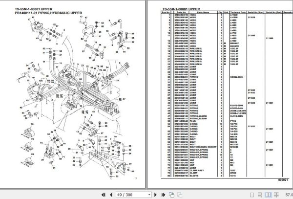 Tadano Telescopic Truck Crane TS 55M 1 00001 Upper Parts Catalog 2