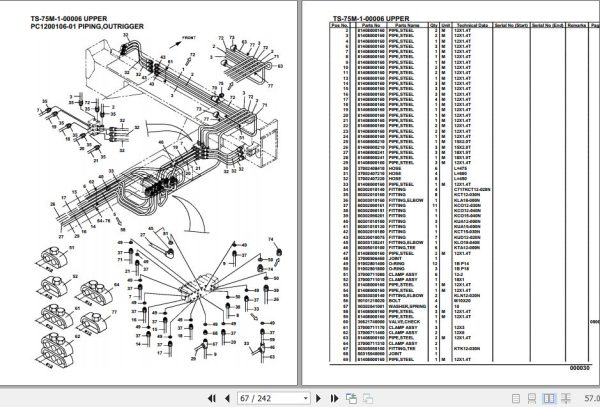 Tadano Telescopic Truck Crane TS 75M 1 00006 Upper Parts Catalog 2
