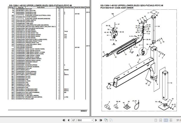 Tadano Truck Crane GS 130N 1 40102 Upper Lower Isuzu QDG FVZ34U2 PDYC M Parts Catalog 2