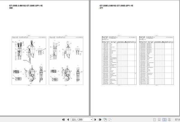 Tadano Truck Crane GT 350E 2 GT 350E 2 P1 1E B0102 Parts Catalog 2