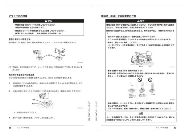 Tadano Work Platform AT 121TTE 4 Operation Manual AT 121TTE 4 OM3 12J 2023 JP 2