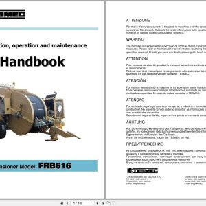 Tesmec Tensioner FRB616 Installation Operation and Maintenance Manual 1