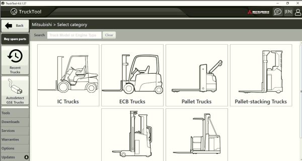 TruckTool 4.6.1.37 11.2024 Diagnostic Solution CAT TCM Rocla Mitsubishi UniCarriers 4