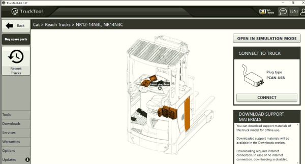 TruckTool 4.6.1.37 11.2024 Diagnostic Solution CAT TCM Rocla Mitsubishi UniCarriers 7