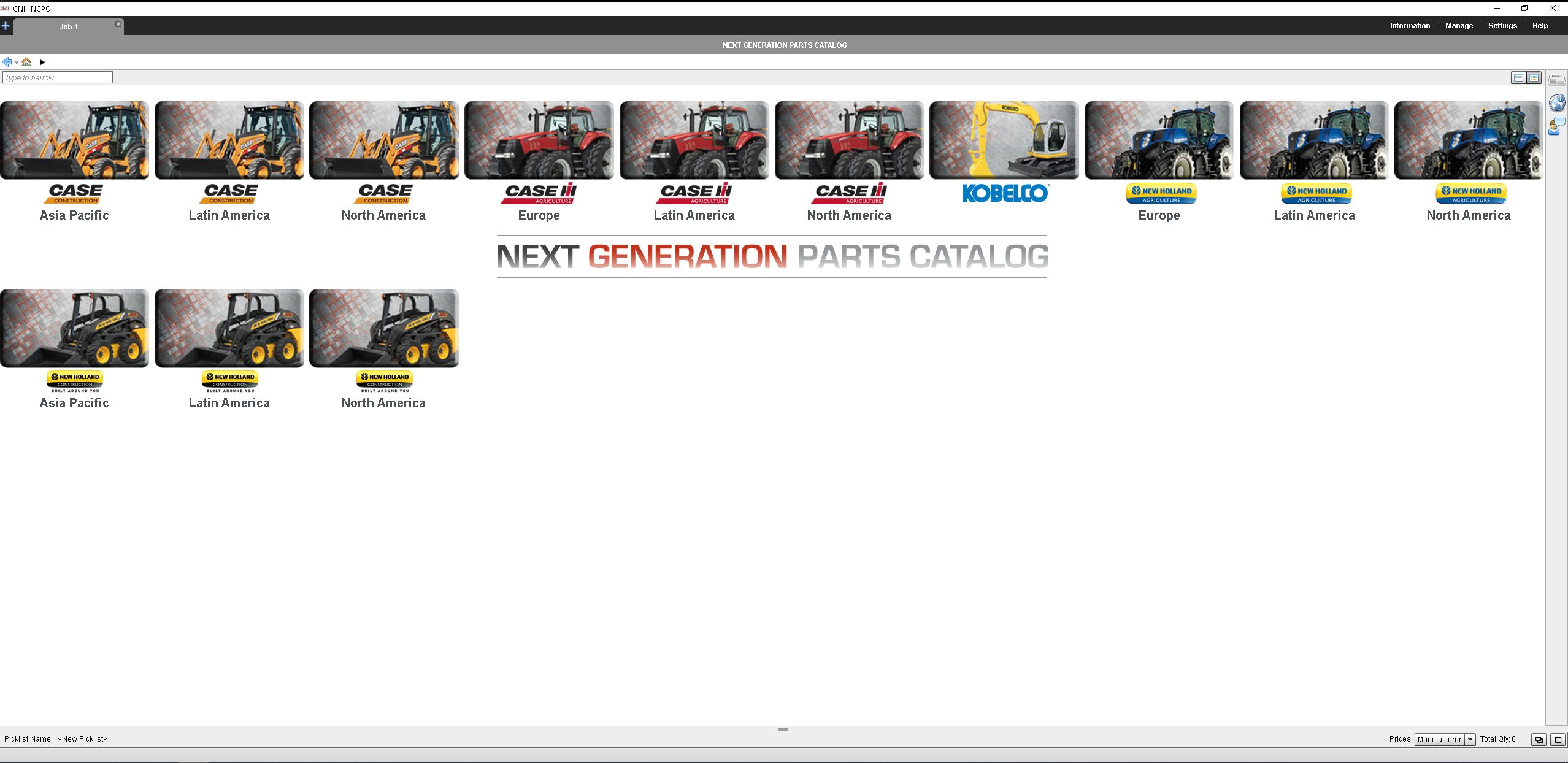 VMware New Holland Case Collection EPC Spare Parts Catalogue