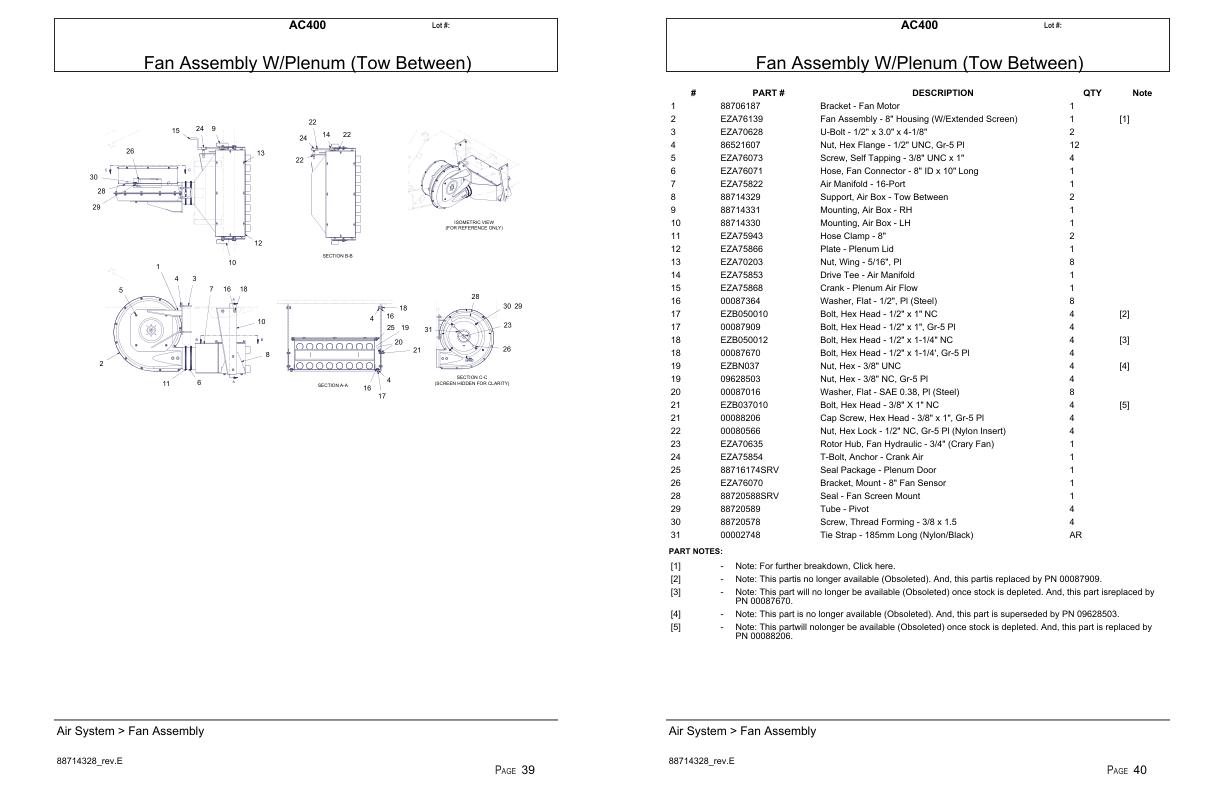 Versatile Seeding Tillage AC400 Parts Catalog 1