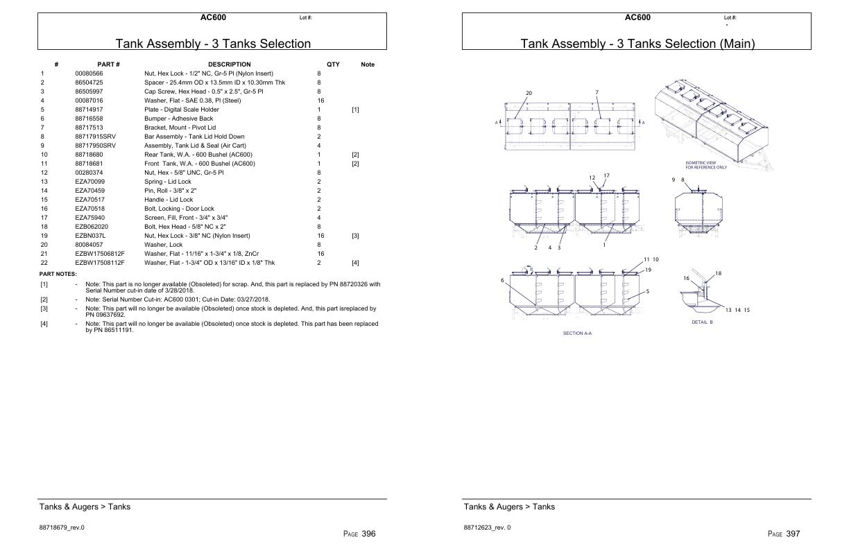 Versatile Seeding Tillage AC600 Parts Catalog 1