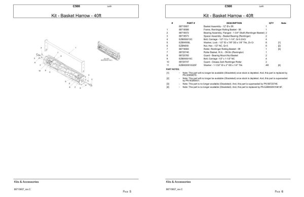 Versatile Seeding Tillage C500 Parts Catalog 1