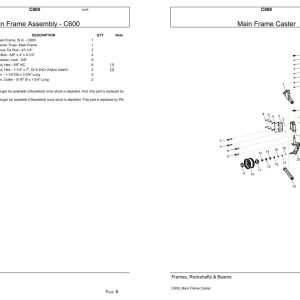 Versatile Seeding Tillage C600 Parts Catalog 1