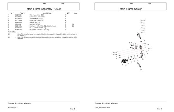 Versatile Seeding Tillage C600 Parts Catalog 1