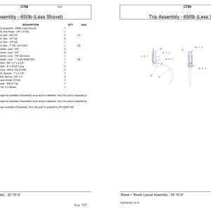 Versatile Seeding Tillage C700 Parts Catalog 1