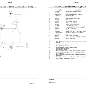 Versatile Seeding Tillage DH750 Parts Catalog 1