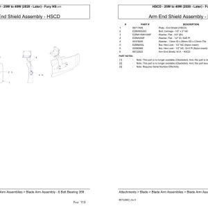 Versatile Seeding Tillage HSCD 25W to 40W Fury HS Parts Catalog 2020 1