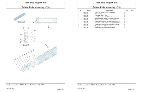 Versatile Seeding Tillage HSCD 25W to 40W Parts Catalog 2017 2019 2