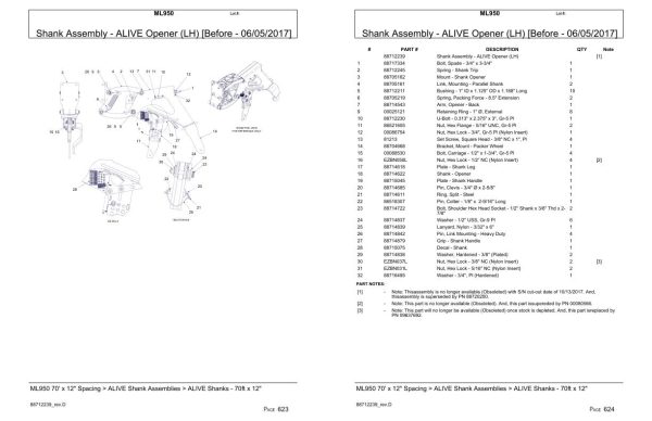Versatile Seeding Tillage ML950 Parts Catalog 2