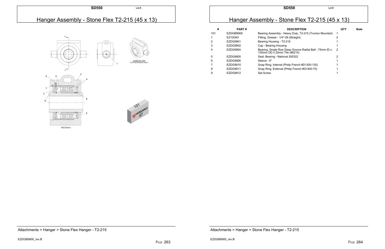 Versatile Seeding Tillage SD550 Parts Catalog 1