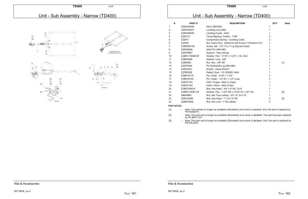 Versatile Seeding Tillage TD400 Parts Catalog 1