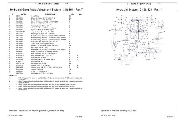 Versatile Seeding Tillage VT 290 to 375 Parts Catalog 2017 2021 1
