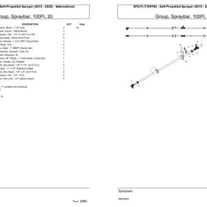 Versatile Self Propelled Sprayer SP275 T3 RYB International Parts Catalog 2015 2020 1