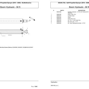 Versatile Self Propelled Sprayer SX240 T4i North America Parts Catalog 2014 2020 1