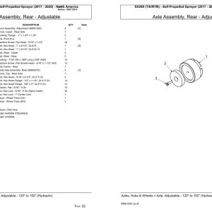 Versatile Self Propelled Sprayer SX280 T4i RYB North America Parts Catalog 2017 2020 1