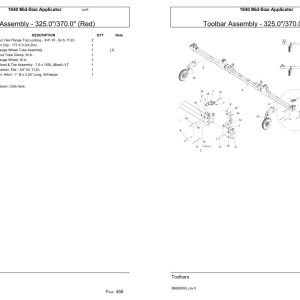 Versatile Sprayer 1840 Mid Size Applicator Parts Catalog 1