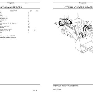 Versatile Tractor 160V Loader Attachments Parts Catalog 1981 1983 1
