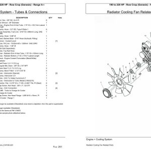 Versatile Tractor 190 to 220 HP Row Crop Genesis Range 1 Parts Catalog 1