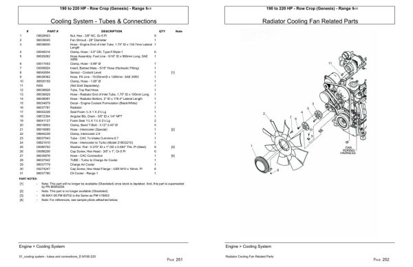 Versatile Tractor 190 to 220 HP Row Crop Genesis Range 1 Parts Catalog 1