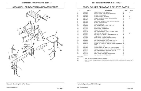 Versatile Tractor 2210 Genesis II Parts Catalog 2003 2009 2