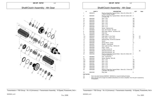 Versatile Tractor 265 HP R2T4f Parts Catalog 2