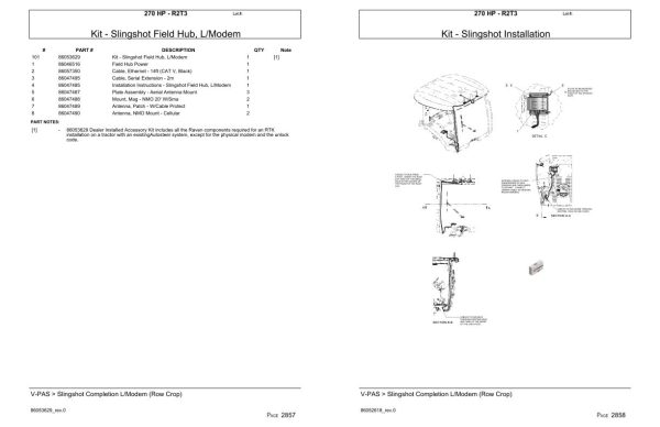 Versatile Tractor 270 HP R2T3 Parts Catalog 2