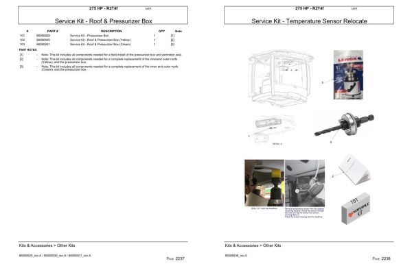 Versatile Tractor 275 HP R2T4f Parts Catalog 1