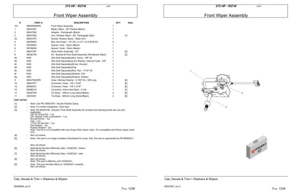 Versatile Tractor 275 HP R2T4f Parts Catalog 2