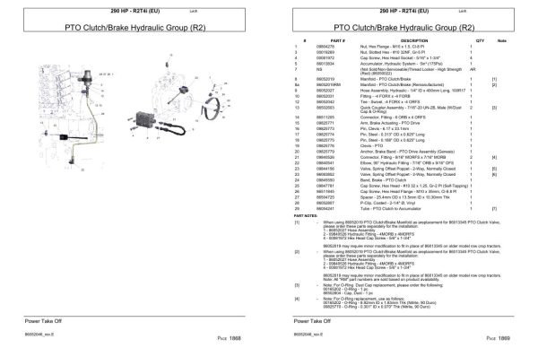 Versatile Tractor 290 HP R2T4i EU Parts Catalog 1
