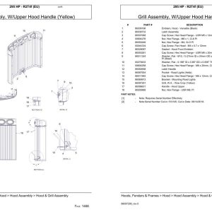 Versatile Tractor 295 HP R2T4f EU Parts Catalog 1
