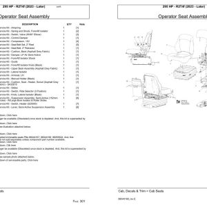 Versatile Tractor 295 HP R2T4f Parts Catalog 2023 1
