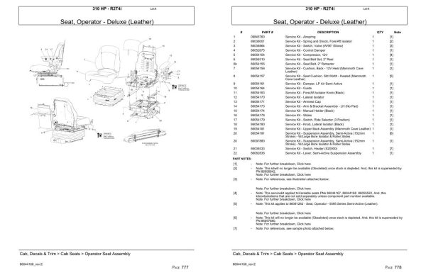 Versatile Tractor 310 HP R2T4i Parts Catalog 2