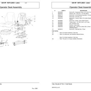 Versatile Tractor 320 HP R2T3 Parts Catalog 2023 1