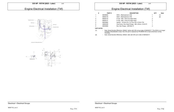 Versatile Tractor 335 HP R3T4f Parts Catalog 2023 2