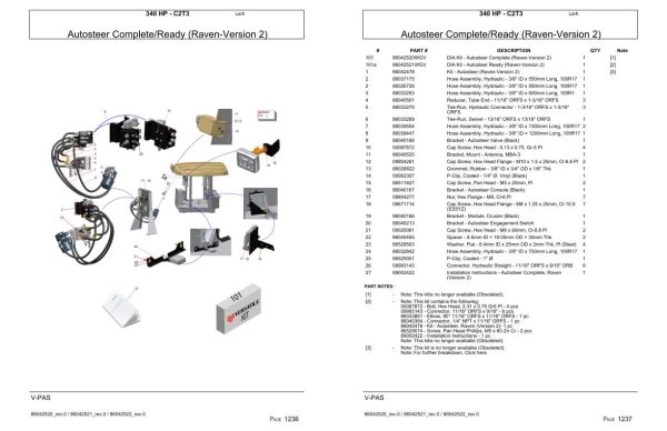 Versatile Tractor 340 HP C2T3 Parts Catalog 2
