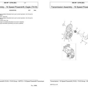 Versatile Tractor 350 HP C3T4i EU Parts Catalog 1