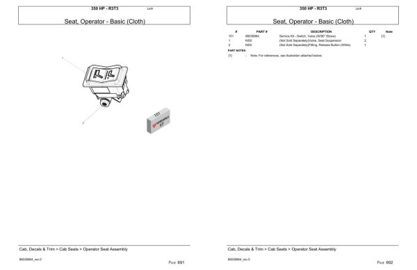 Versatile Tractor 350 HP R3T3 Parts Catalog 2
