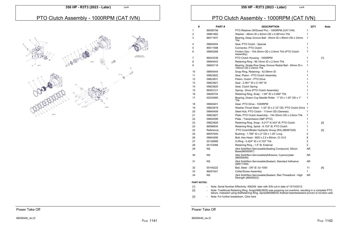 Versatile Tractor 350 HP R3T3 Parts Catalog 2023 1