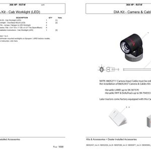 Versatile Tractor 360 HP R3T4f Parts Catalog 1