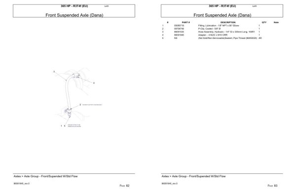 Versatile Tractor 365 HP R3T4f EU Parts Catalog 1