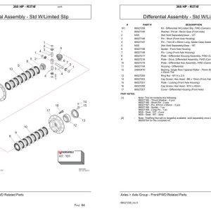 Versatile Tractor 365 HP R3T4f Parts Catalog 1