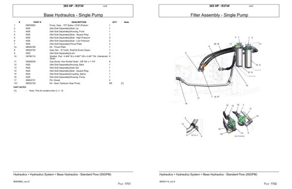 Versatile Tractor 365 HP R3T4f Parts Catalog 2